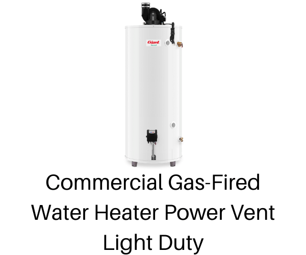 Commercial Gas-Fired Water Heater Power Vent Light Duty 75 U.S. Gal.