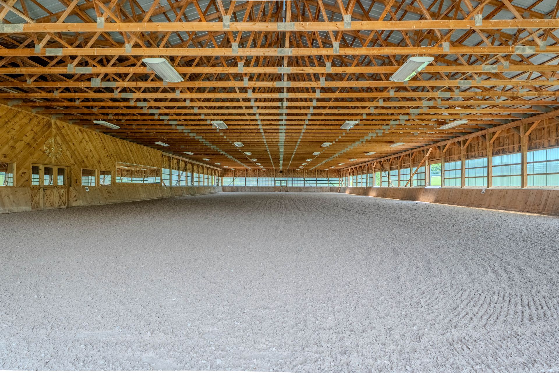 Riding arena and stalls