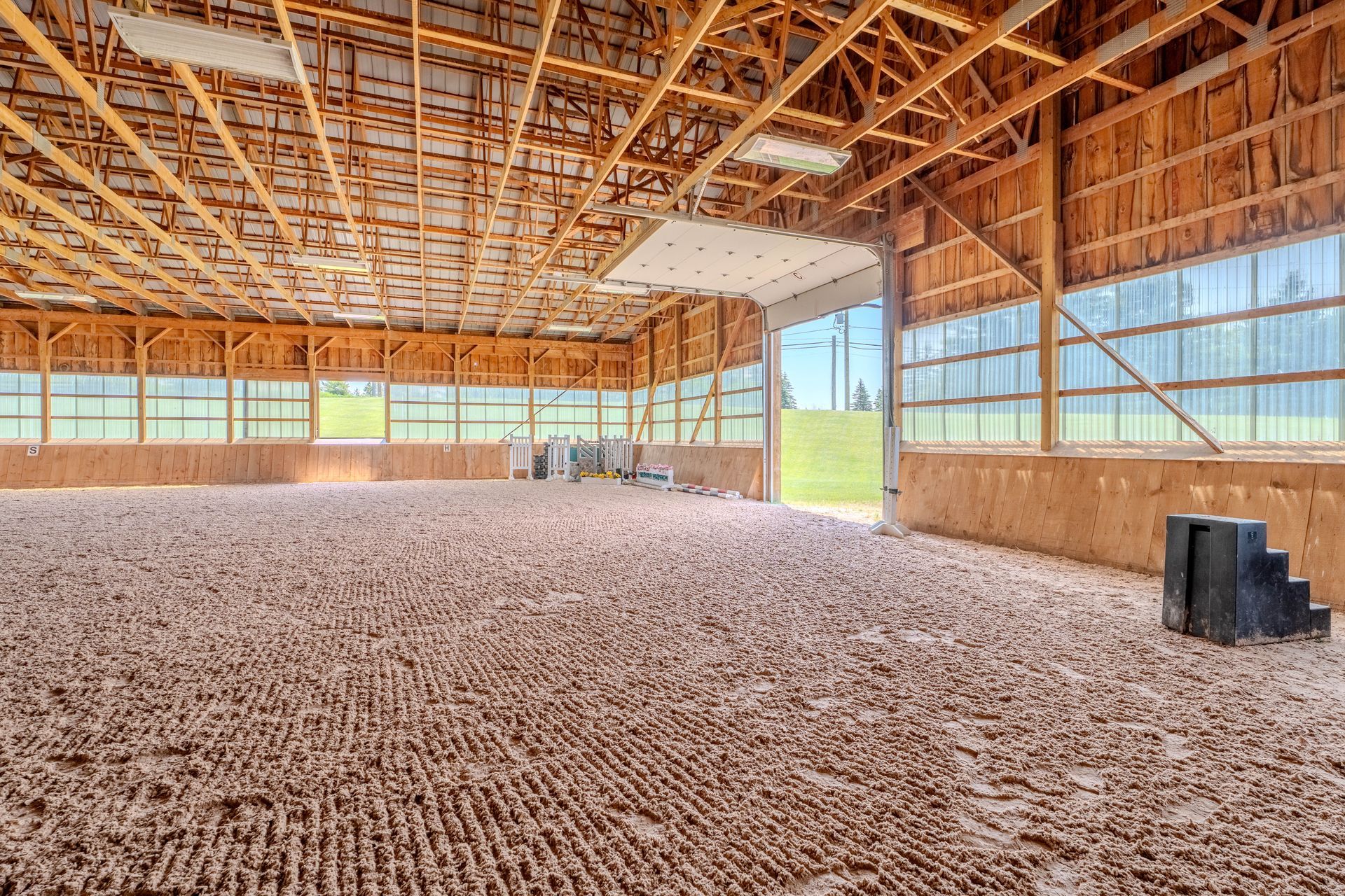 Riding arena and stalls