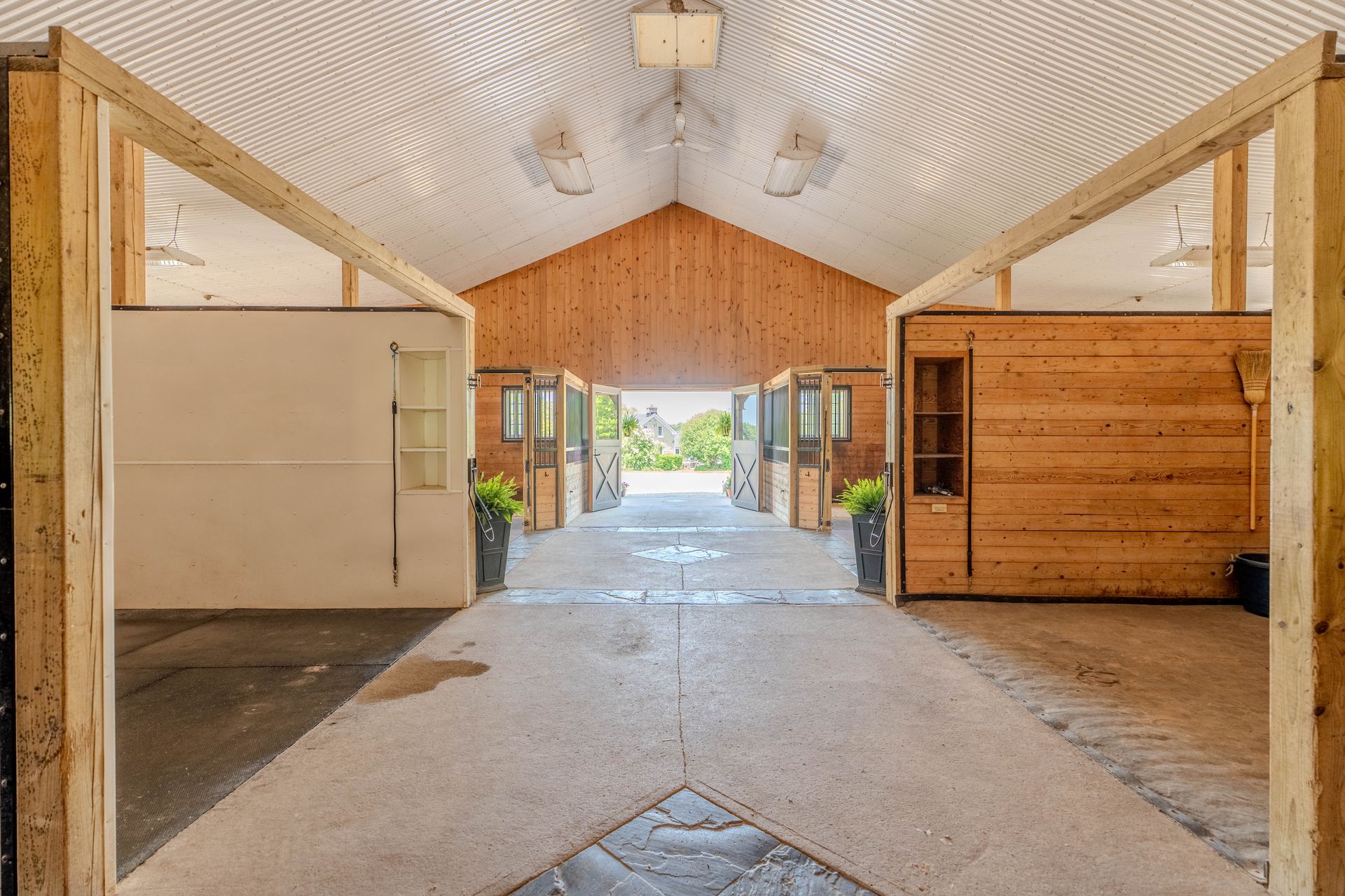 Riding arena and stalls