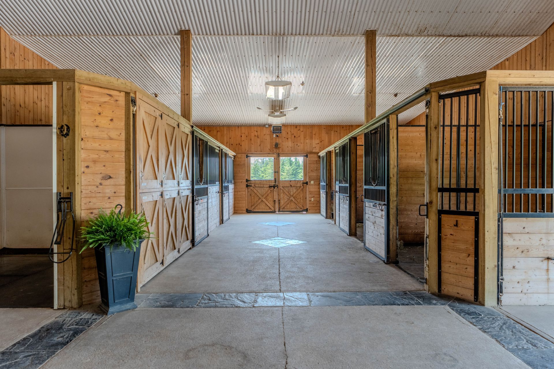 Riding arena and stalls