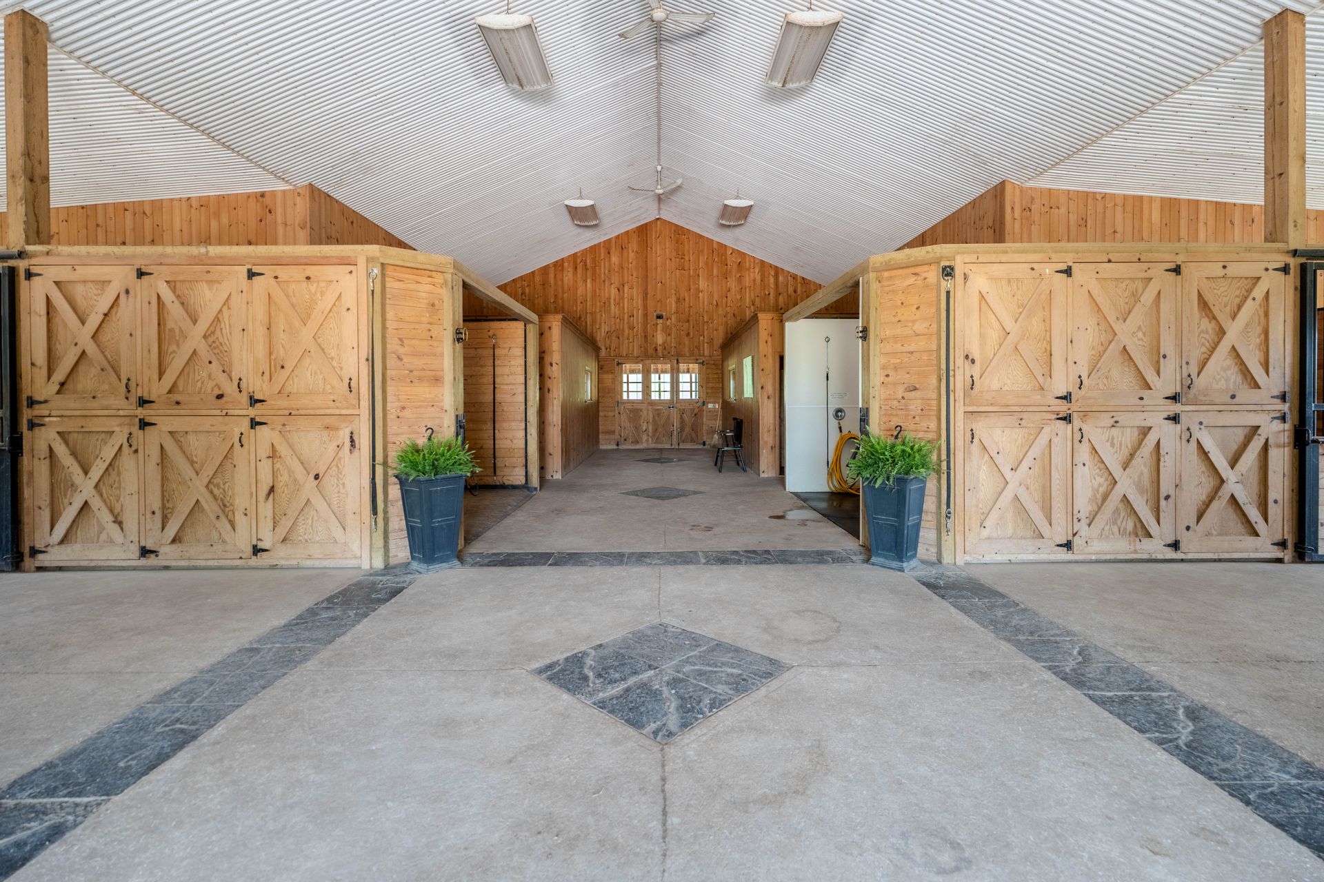 Riding arena and stalls