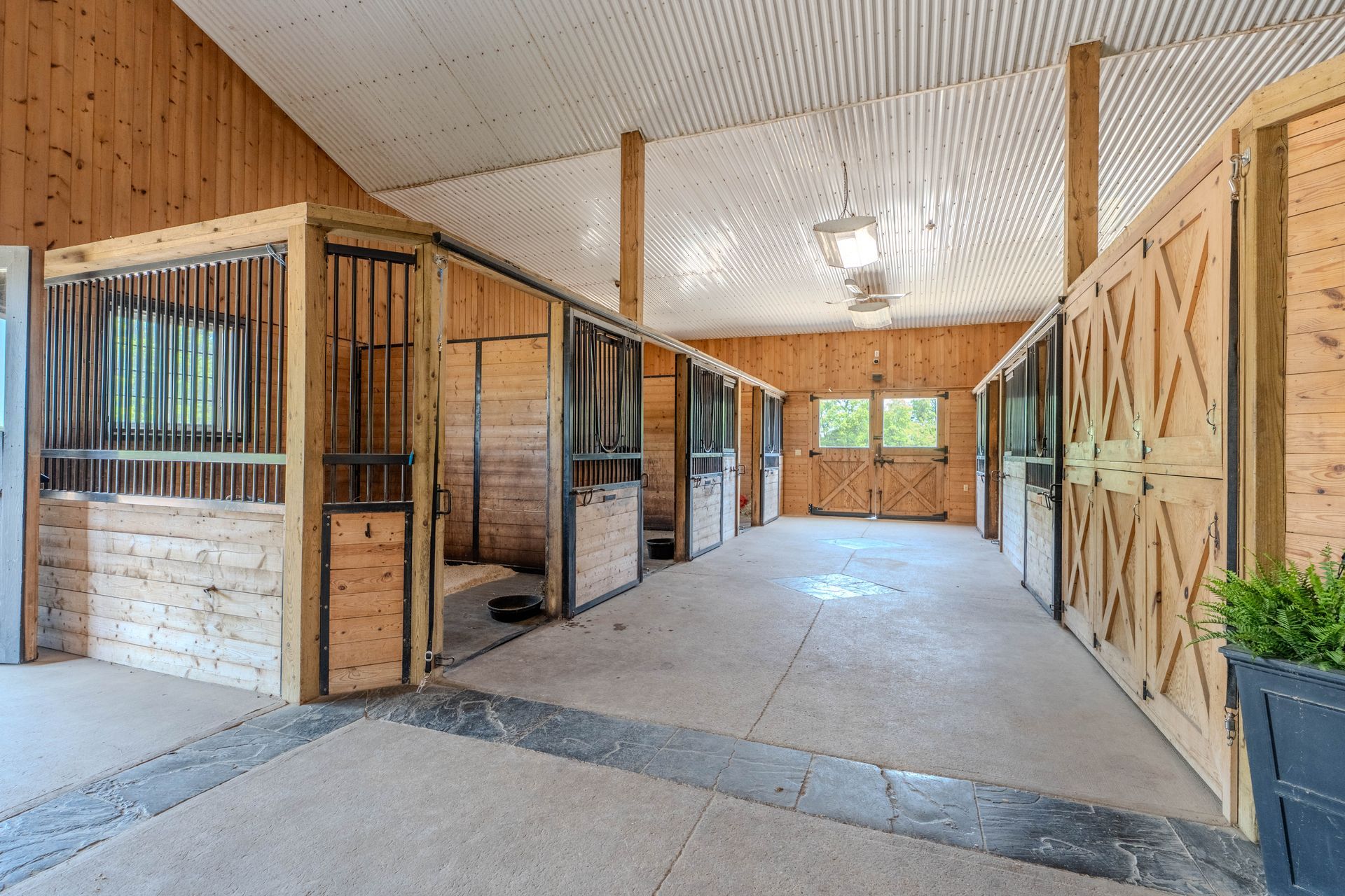 Riding arena and stalls