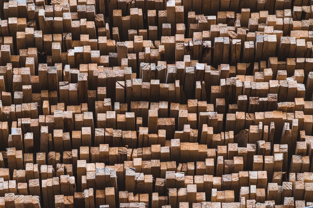 Close-up of a Large Stack of Wooden Rectangular Blocks — Sly Bros in Mullumbimby, NSW