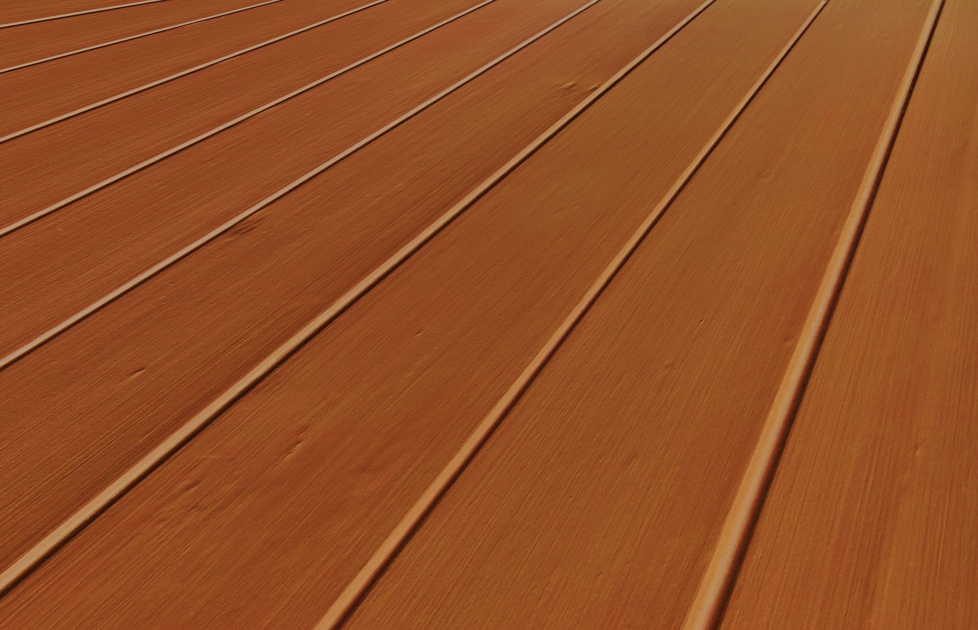 Wooden Decking, Reddish-brown Planks With Narrow Grooves — Sly Bros in Maclean, NSW