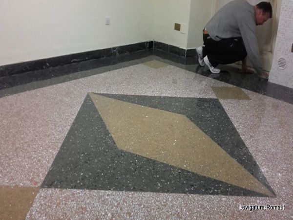 Arrotatura Pavimenti in Graniglia di Marmo e Cemento a Roma