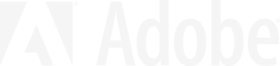 The word adobe is written in white on a white background.