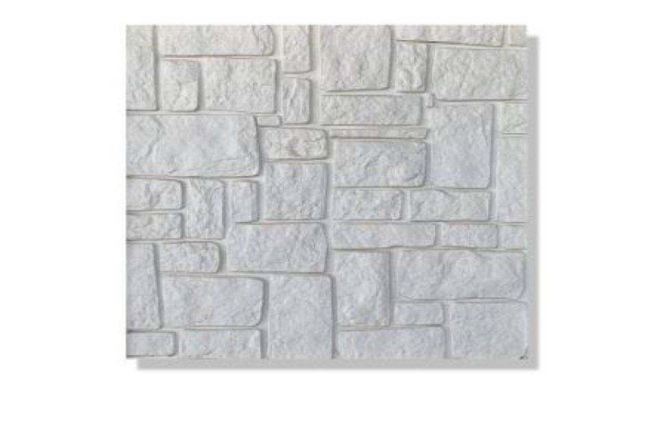 Pannello in gesso e pietra bianco