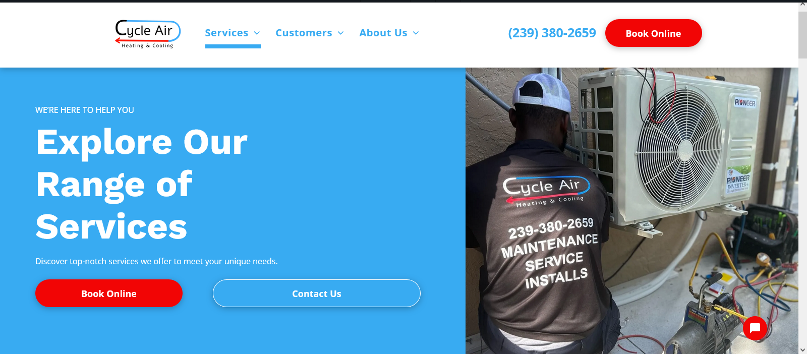 Services Cycle Air Heating & Cooling HVAC