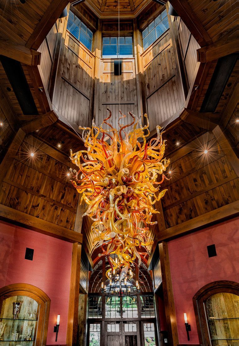 Chihuly Glass Chandelier Sculpture
