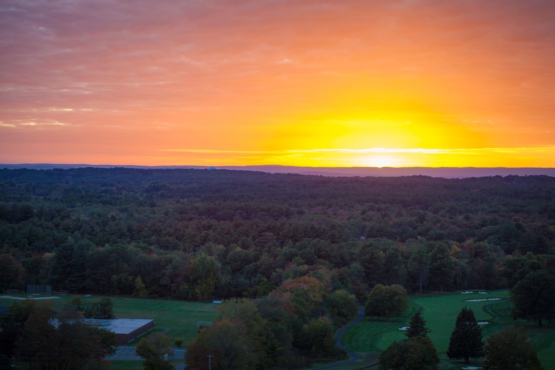 Sunset view from the terrace