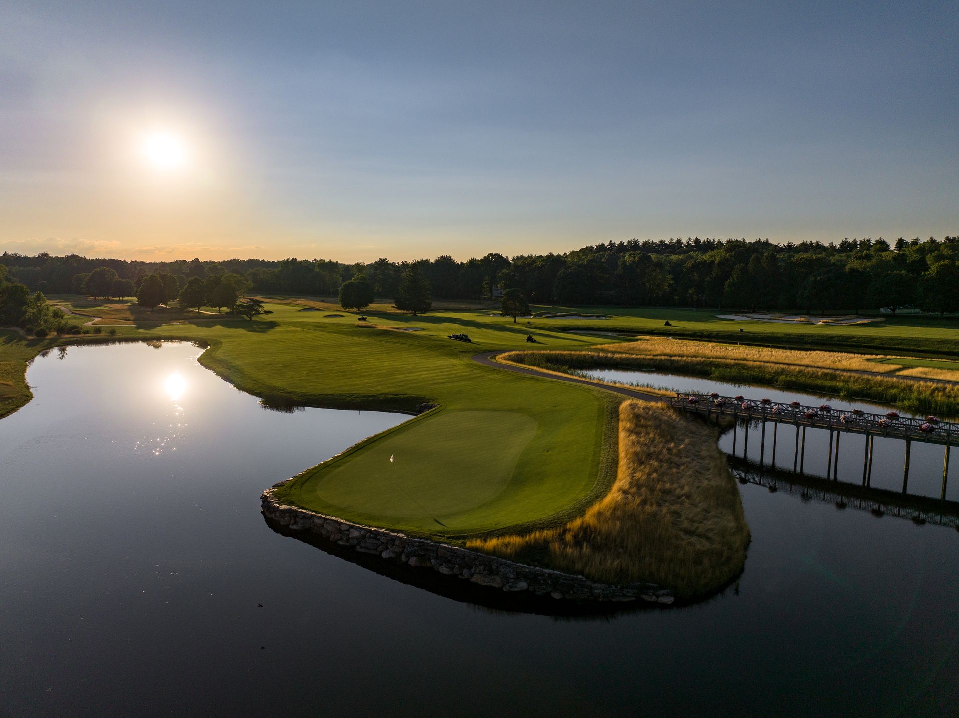 View from behind the fourth green

