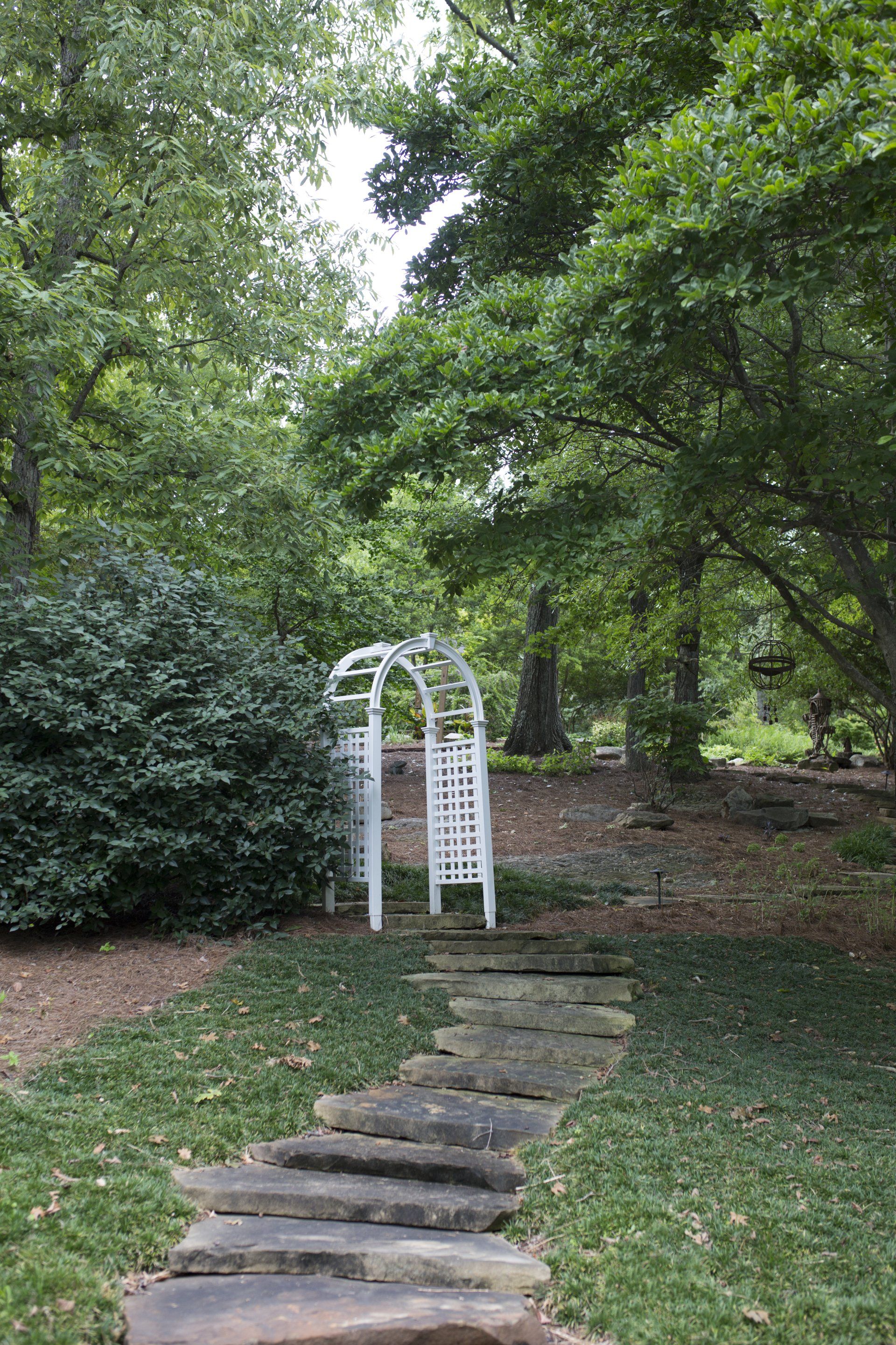 Flagstone — Staircase In A Forest Garden in Knoxville, TN