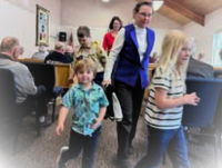 KIDS LEAVING FOR CHILDREN'S CHURCH
