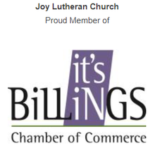 Joy Lutheran Billings Chamber of Commerce badge