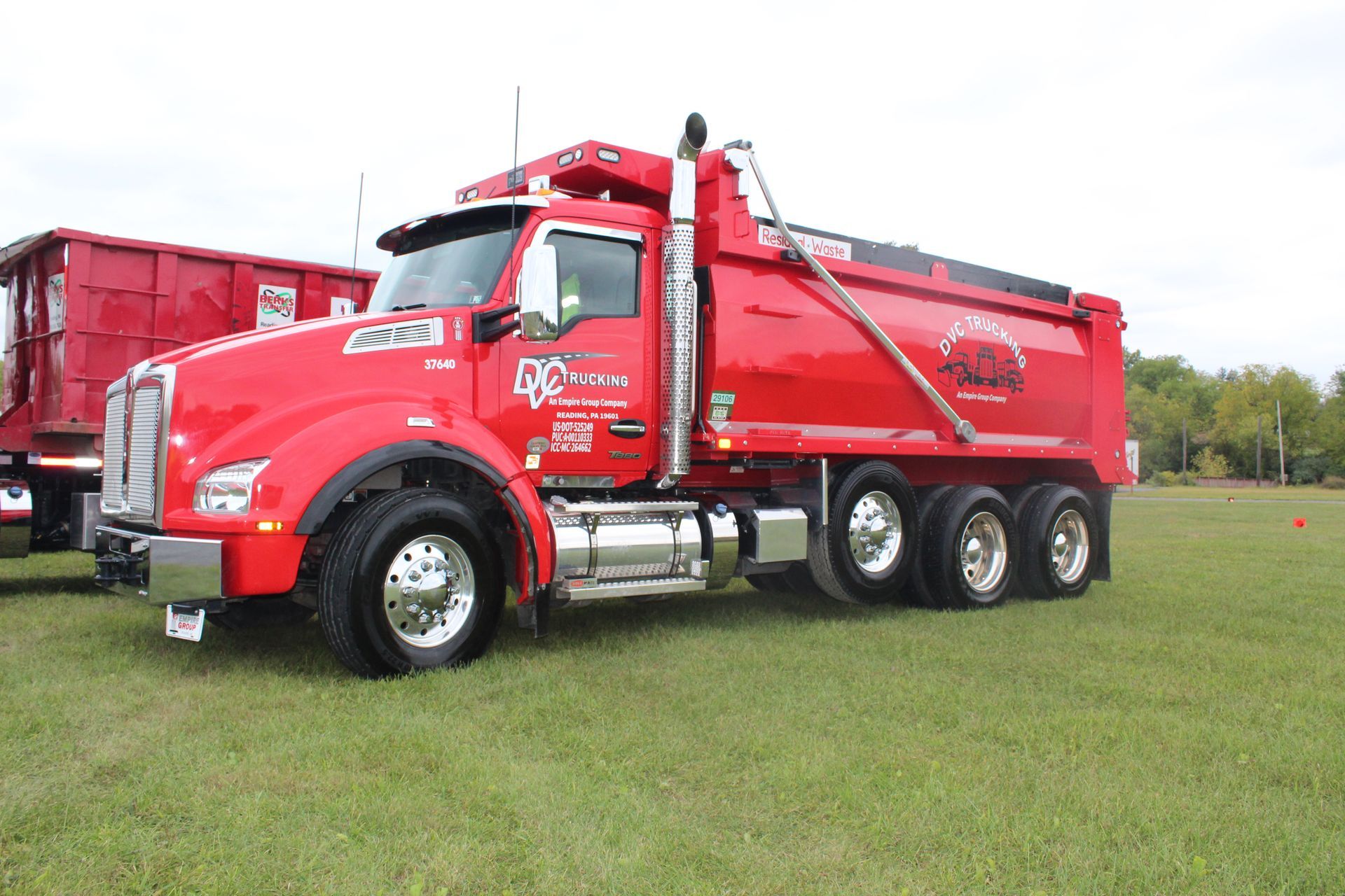 DVC's dump truck all polished up for National Night Out. 