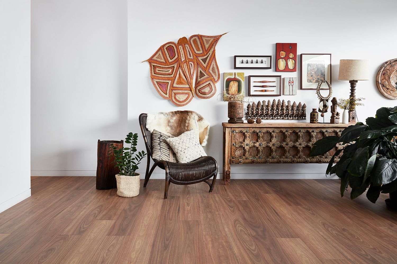 A Living Room with A Wooden Floor — Geoff Thompson's Independent Flooring Centre In Port Macquarie, NSW