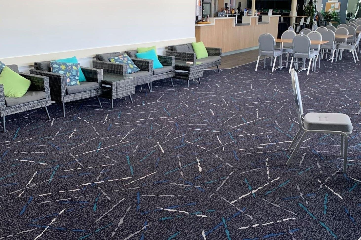 Carpet Is Installed On The Floor