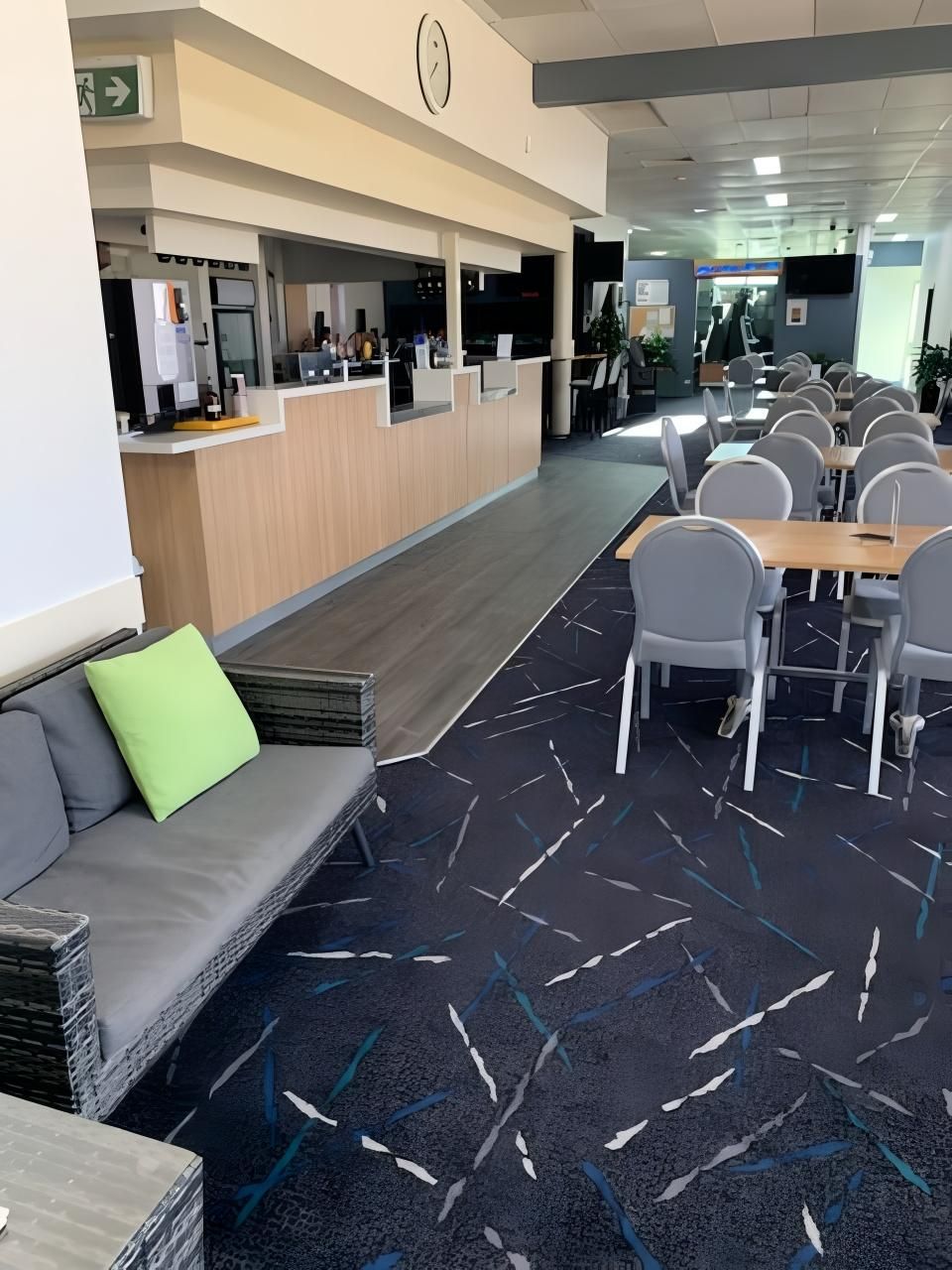 Installed Carpet in Cafeteria