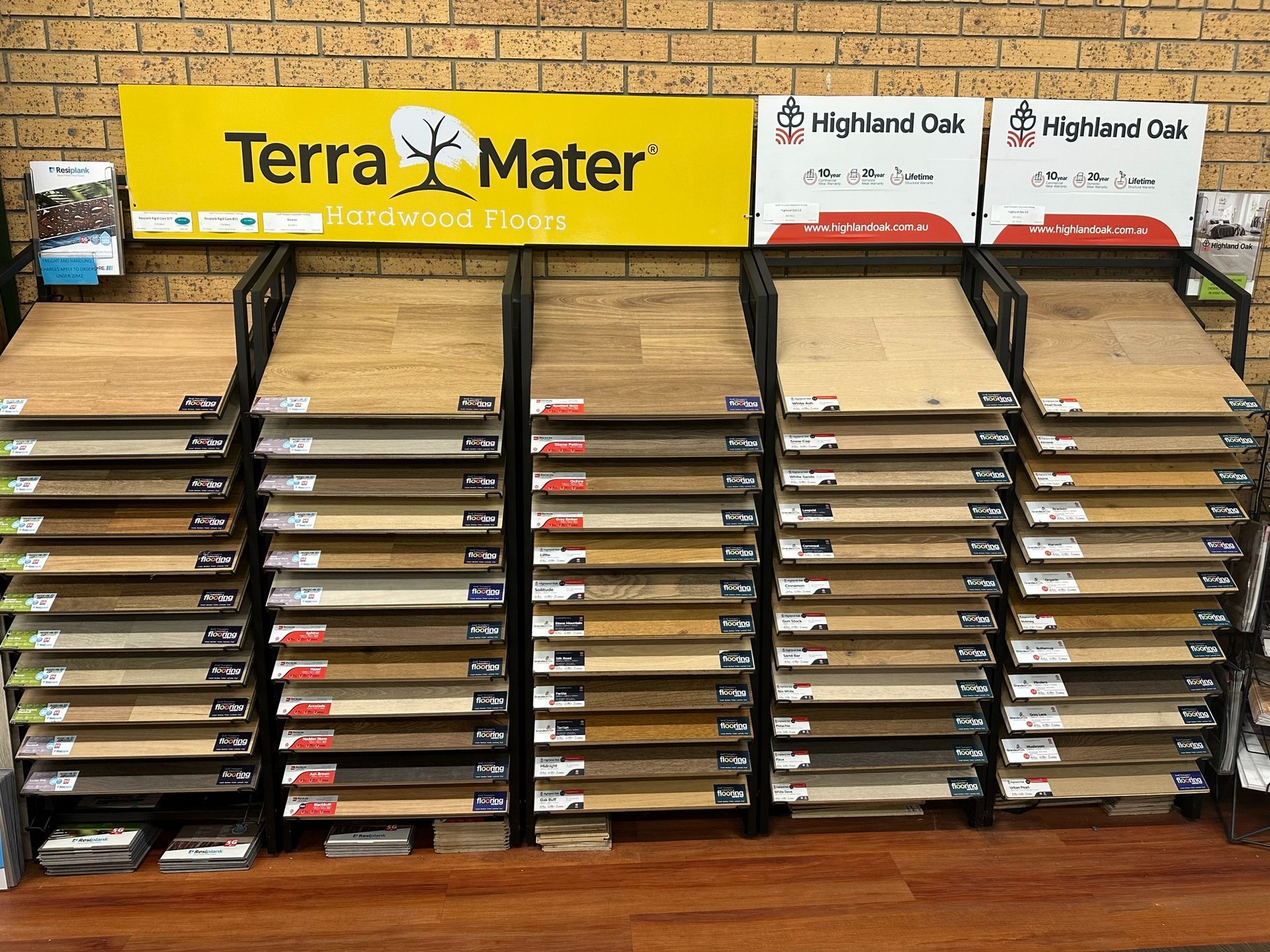 A Display of Wooden Flooring in A Store — Geoff Thompson's Independent Flooring Centre In Port Macquarie, NSW