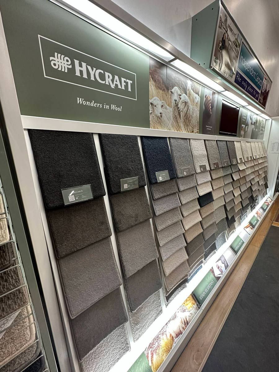 Showroom Different Carpet Options for Renovation