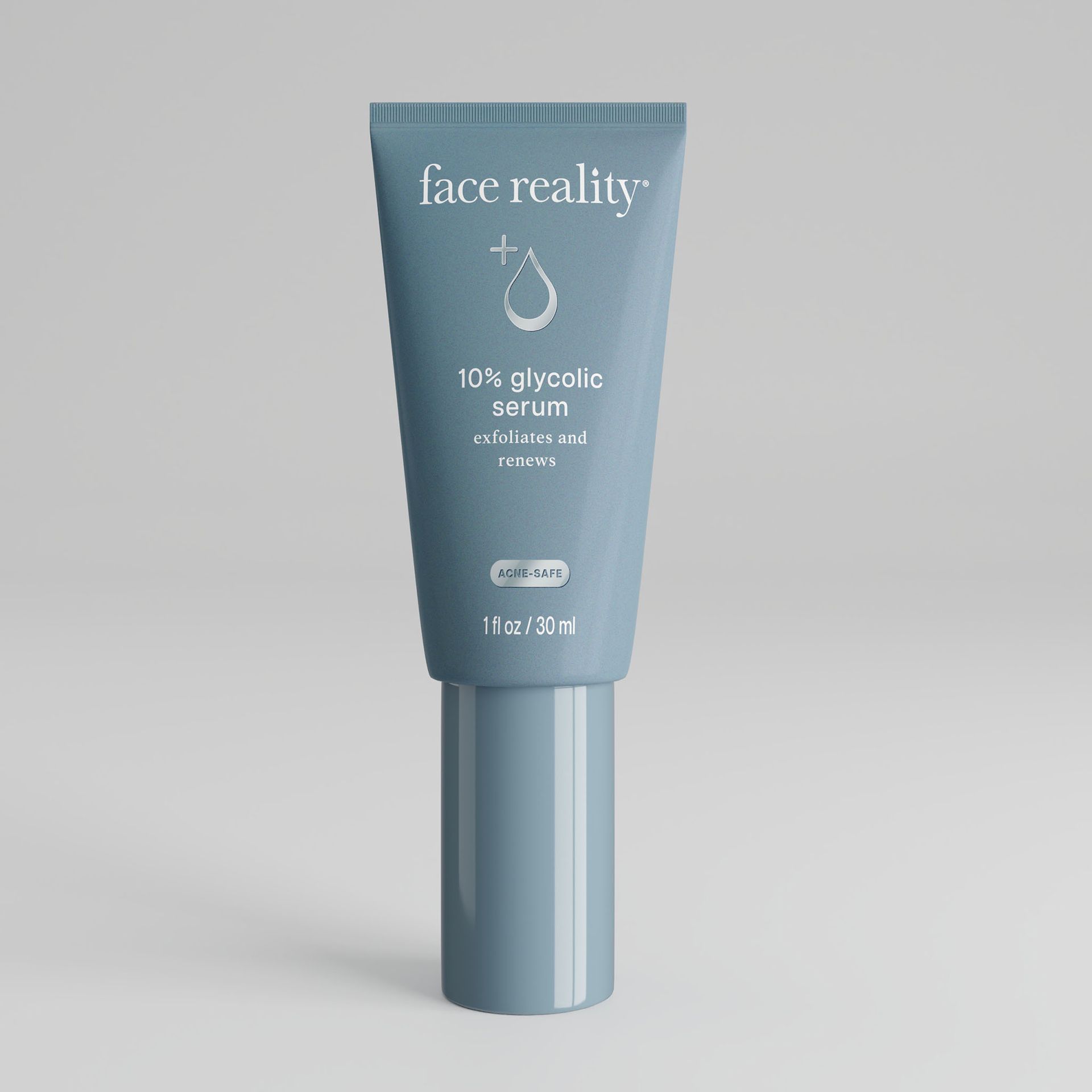 A tube of face reality 10 % glycolic serum