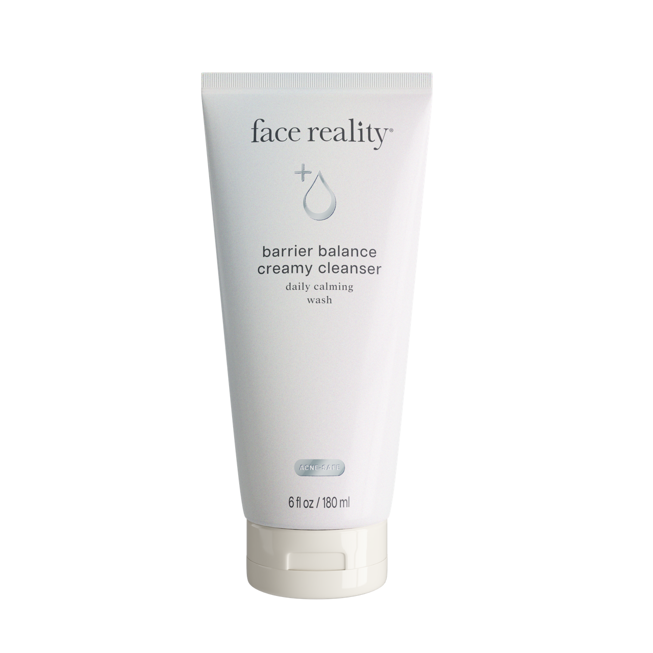 A tube of face reality barrier balance creamy cleanser