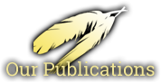 A logo for our publications with a feather on it