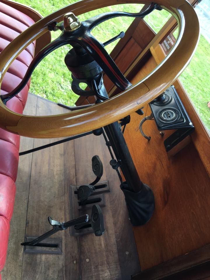 Wooden Steering Wheel Sits on a Wooden Floor — Transforce in Orange, NSW