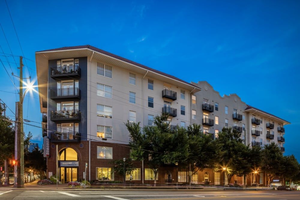 Apartment building exterior at Marq on Ponce.
