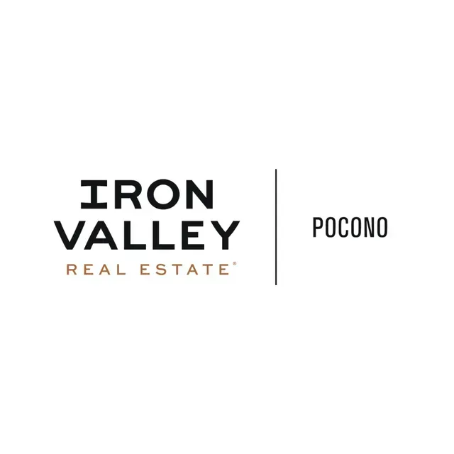 Iron Valley Real Estate Pocono logo. Black text on white background.