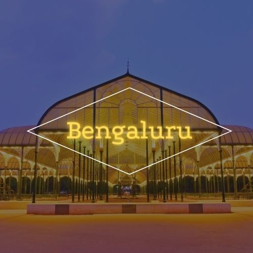 A large building with the word bengaluru on it