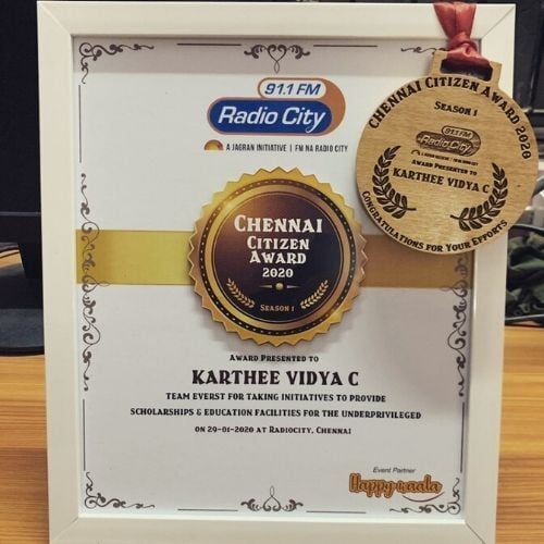 Radio City Chennai Citizen award