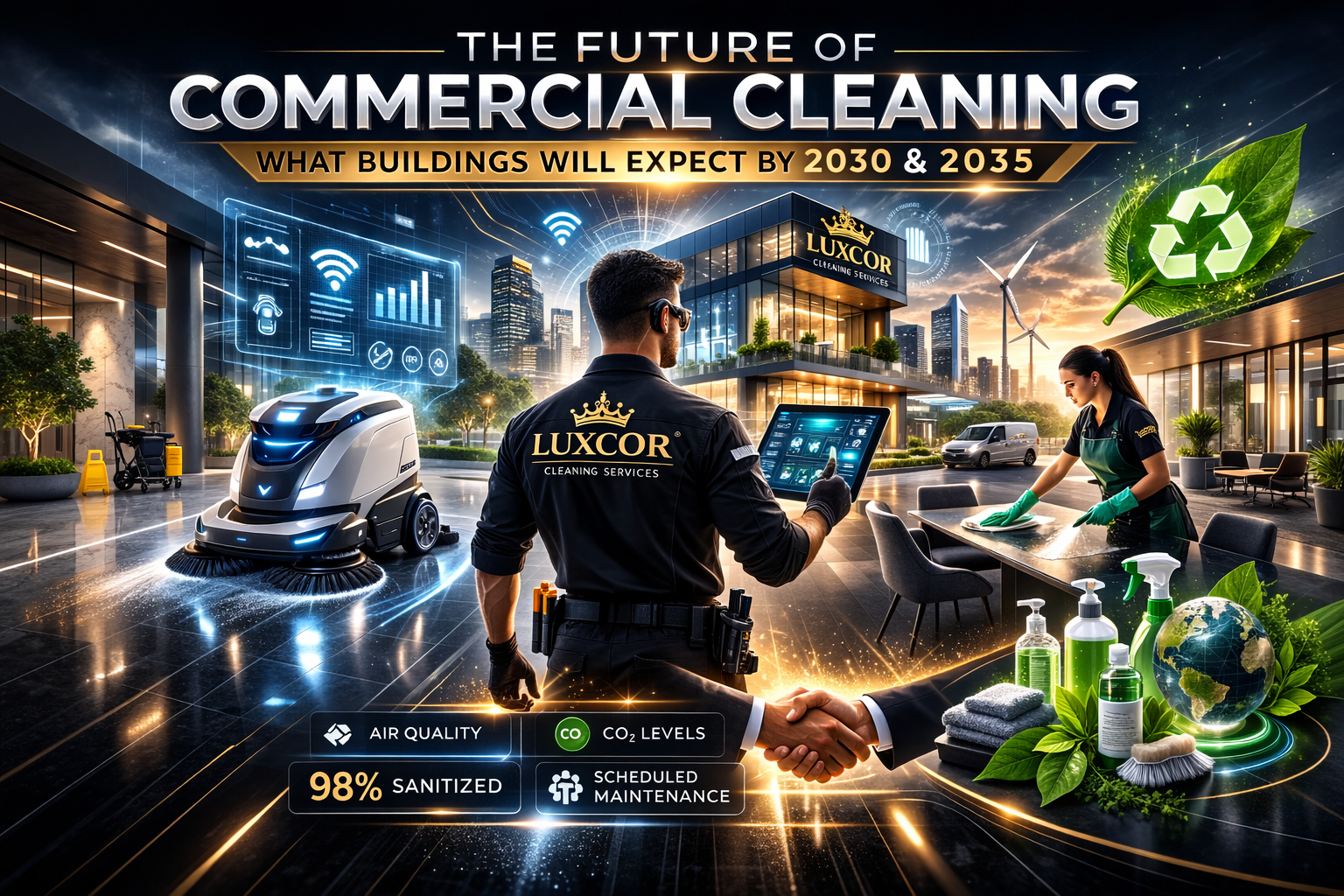 The Future of Commercial Cleaning: What Buildings Will Expect by 2030 and 2035