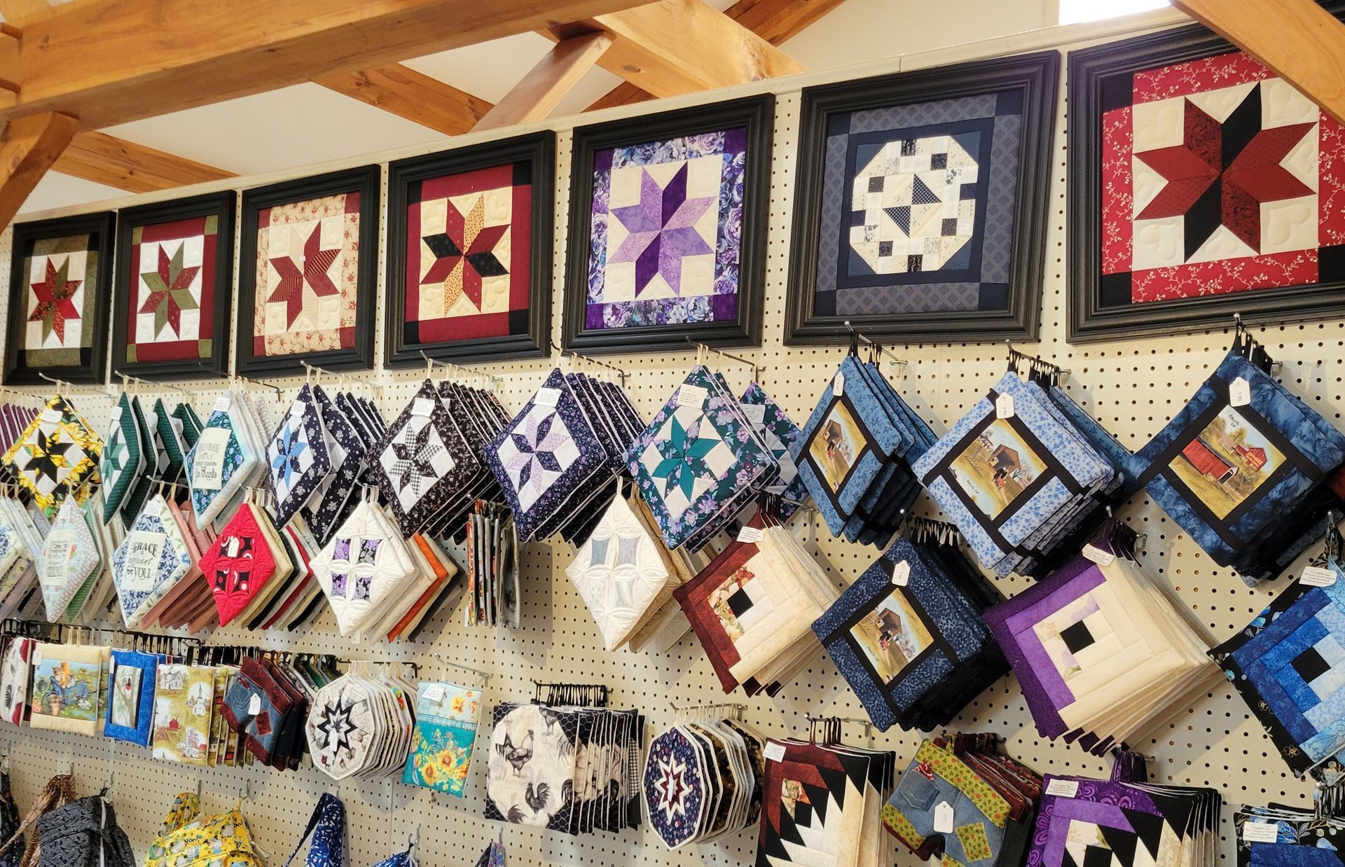 A bunch of baskets are stacked on top of each other on a table