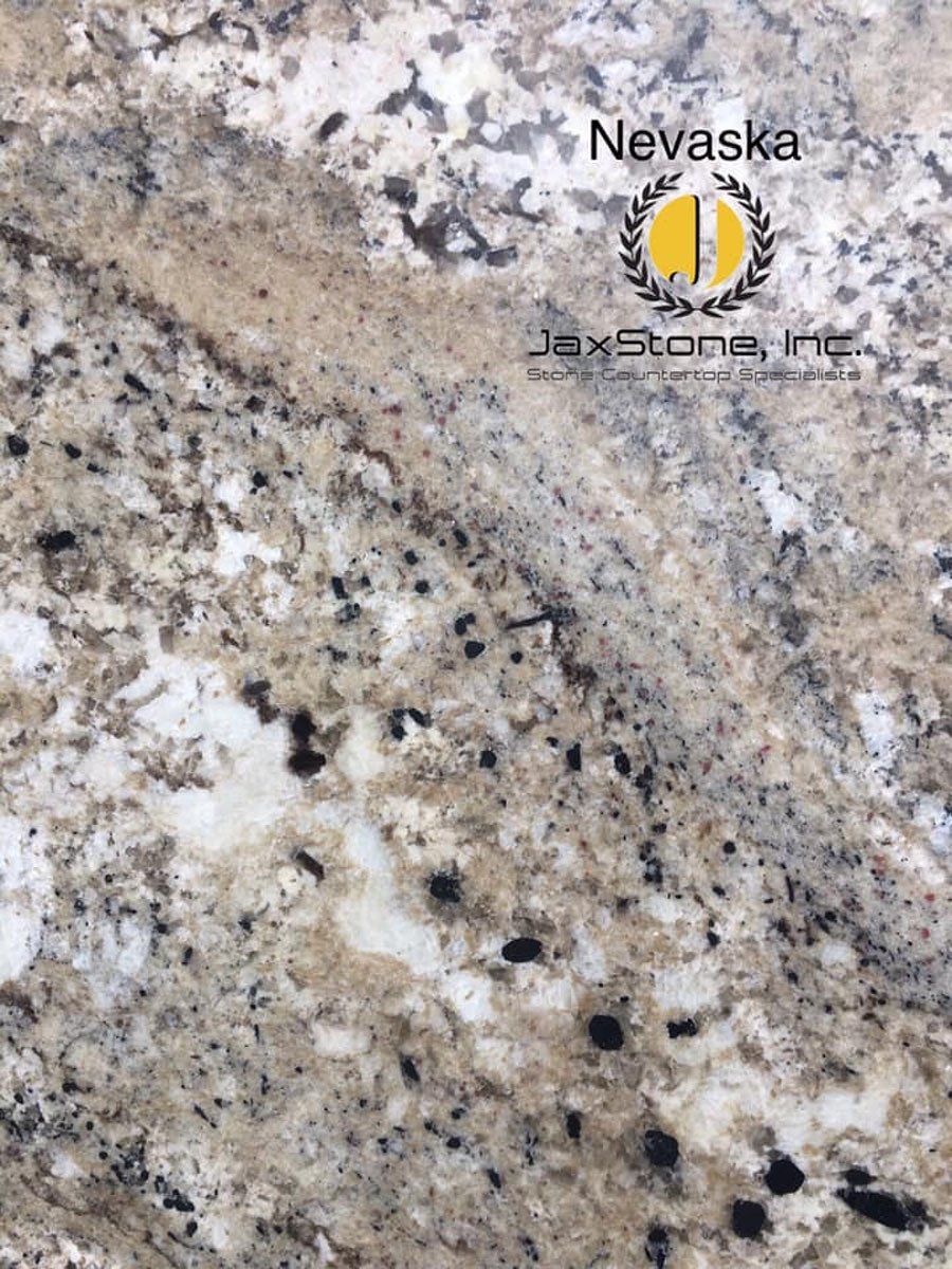 A close up of a nevada granite counter top