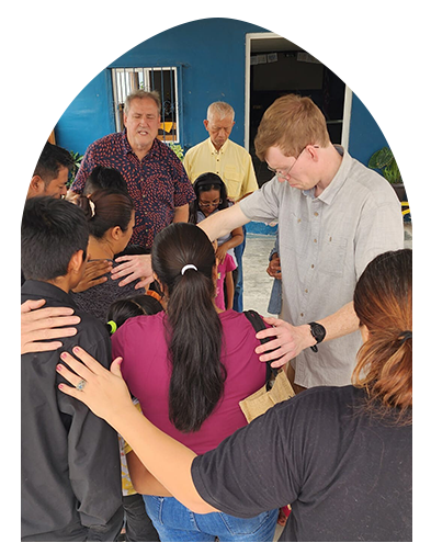 Jacob Grey prays in Oaxaca
