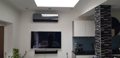 cooling system above TV