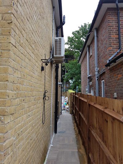 exterior of air conditioning unit