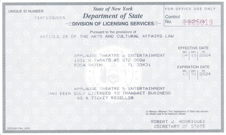 applause license