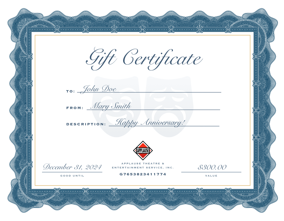 applause gift certificate