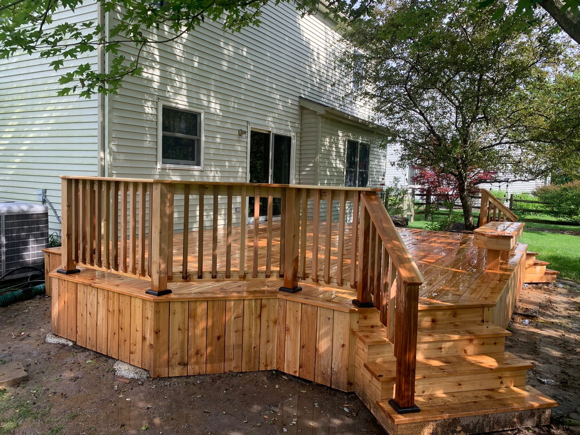 Outdoor deck with railing by NorthPoint Remodeling, Northwest Ohio