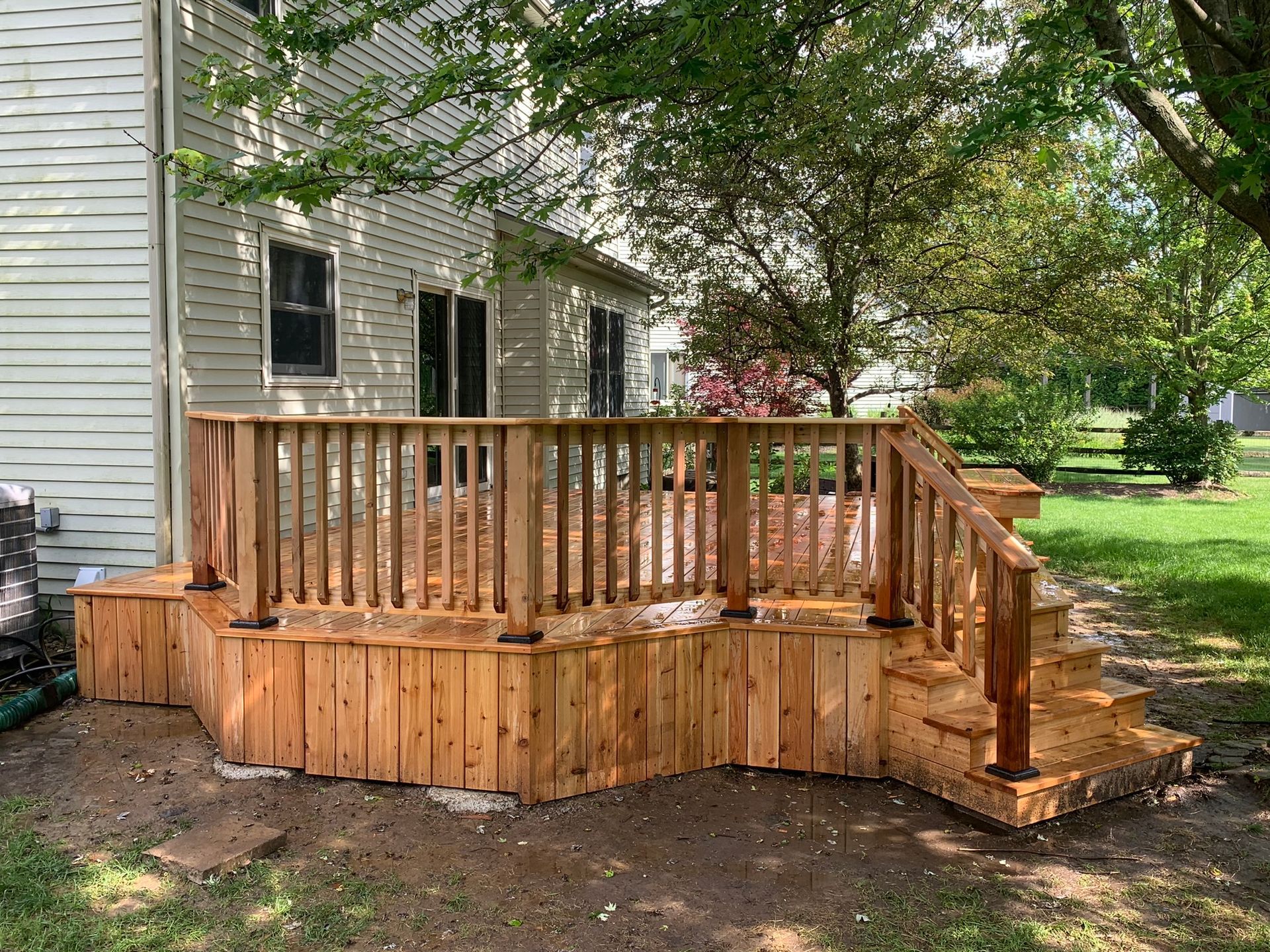 Outdoor deck with railing by NorthPoint Remodeling, Northwest Ohio