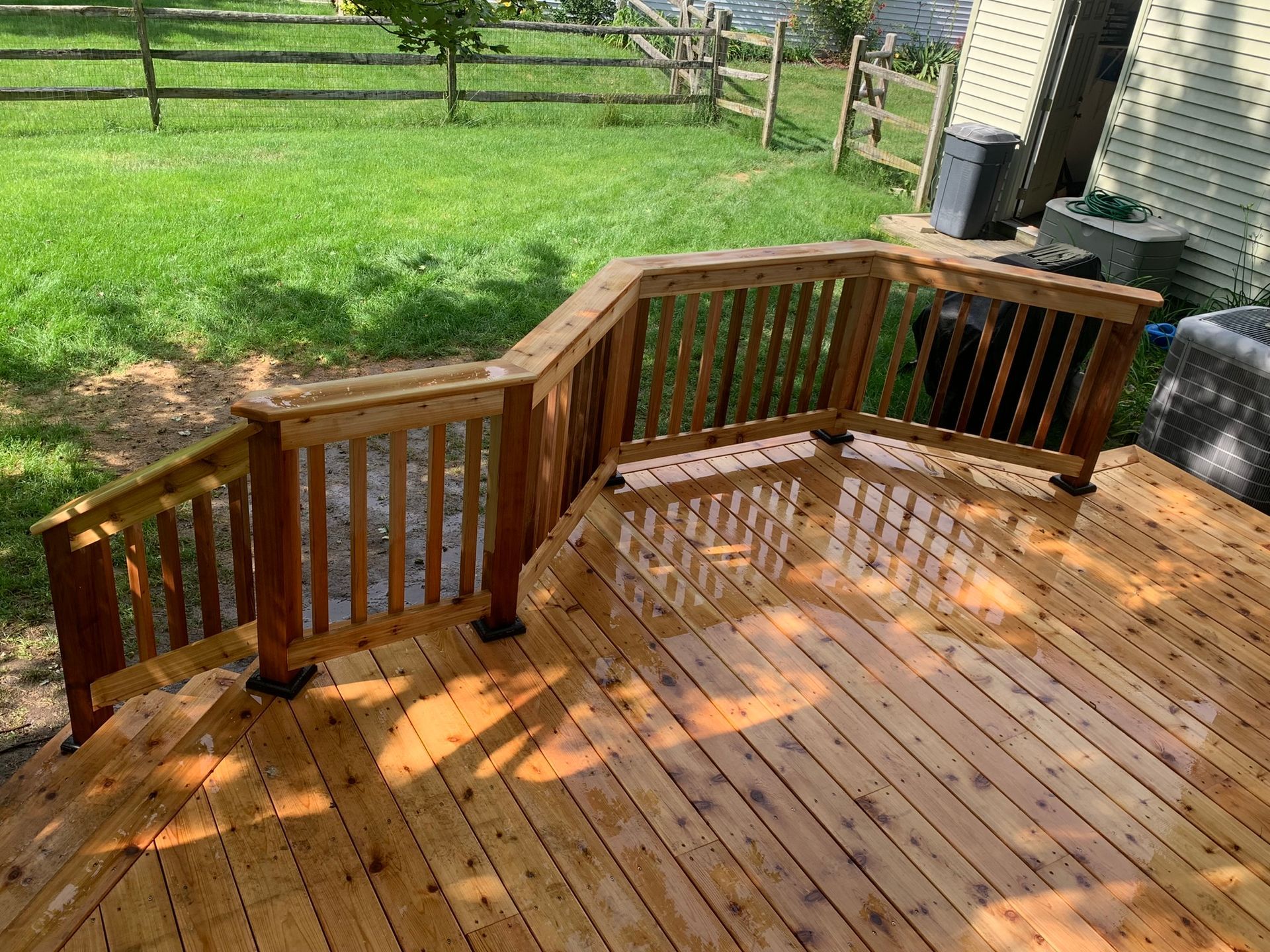 Outdoor deck with railing by NorthPoint Remodeling, Northwest Ohio