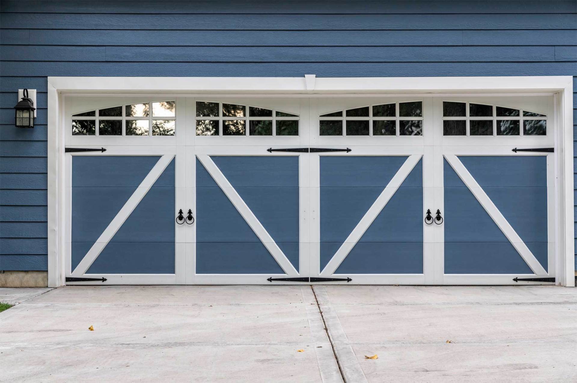 Wooden Garage with Driveway — Lowell, MA — Lowell Overhead Doors