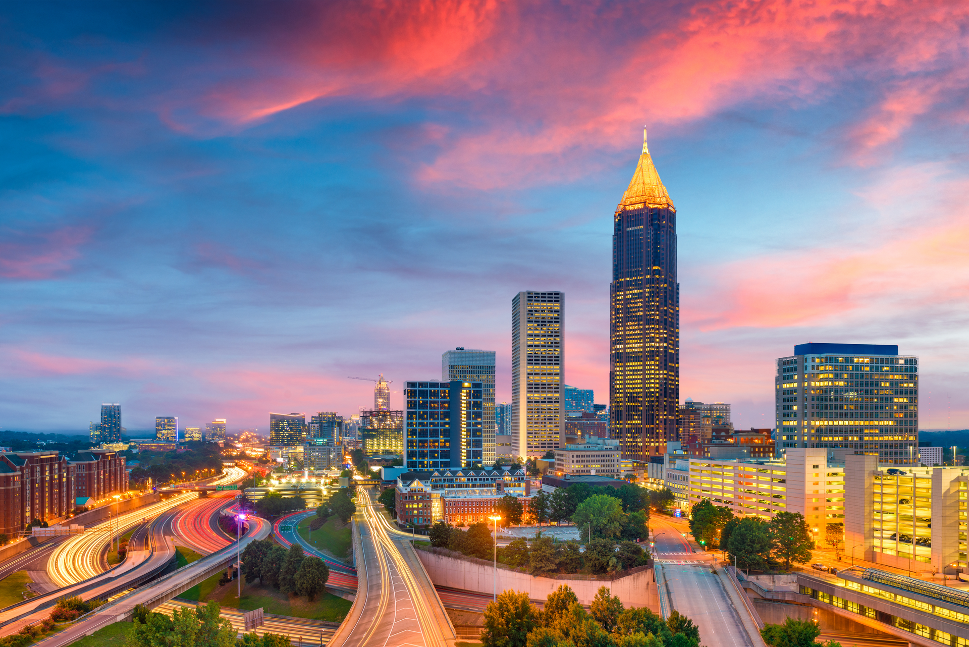 Atlanta, Georgia Skyline at Dusk