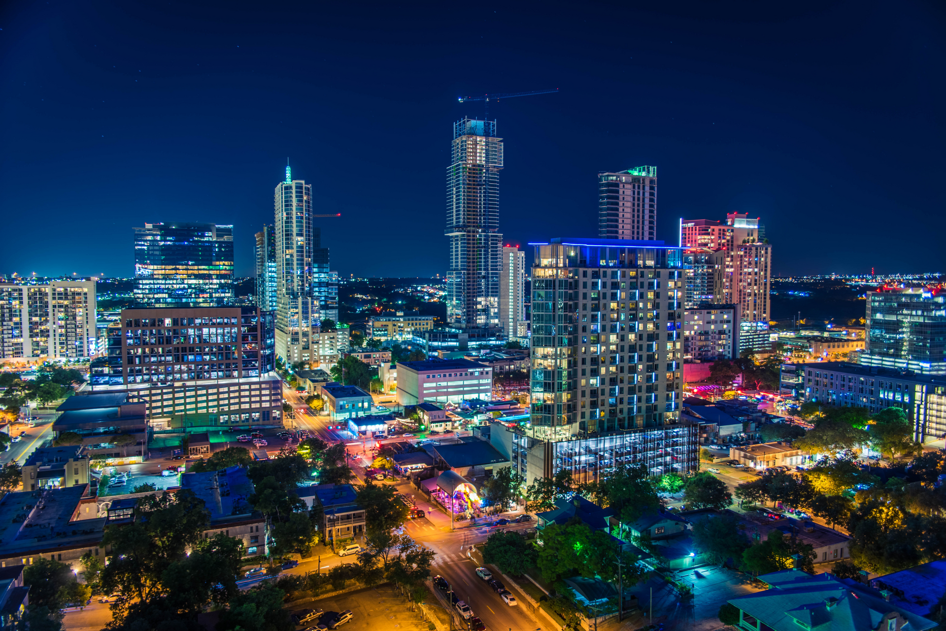 Austin's Skyline at Night.