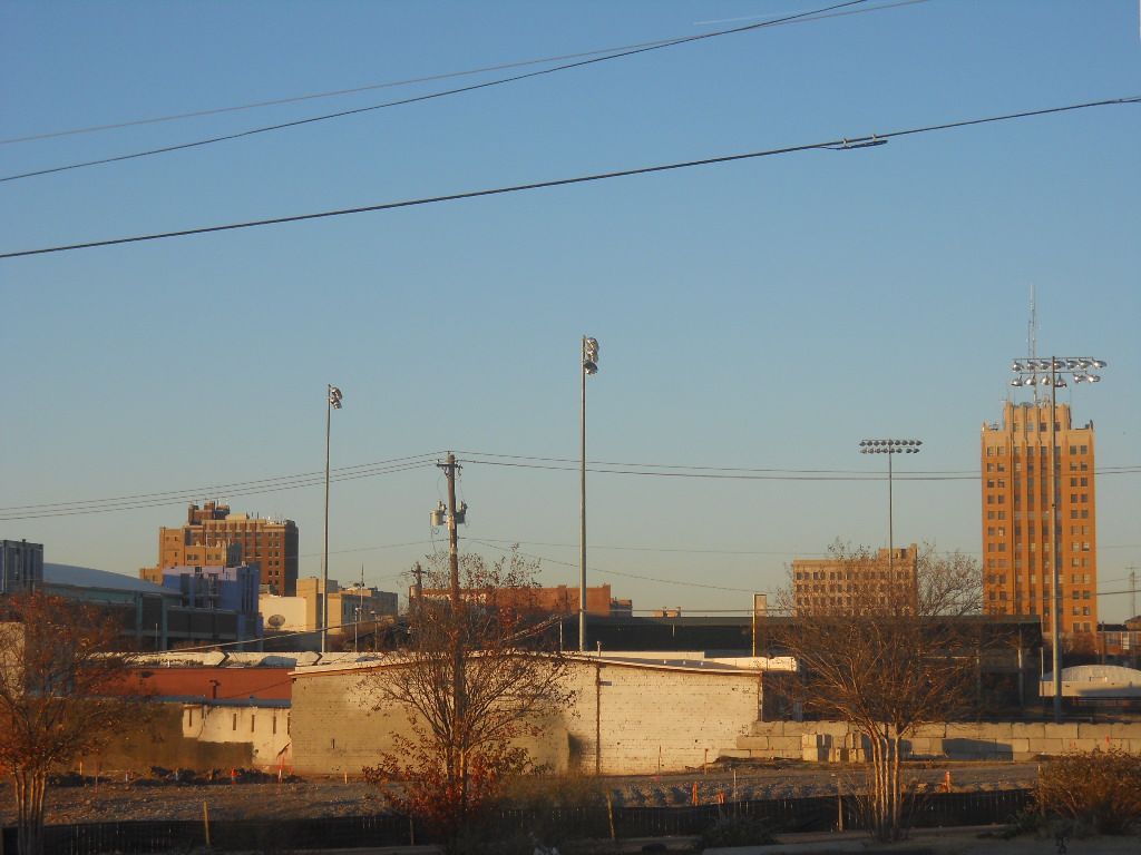 Aerial view of downtown Enid, Oklahoma
