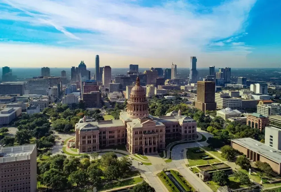 Aerial view of Mission, Texas