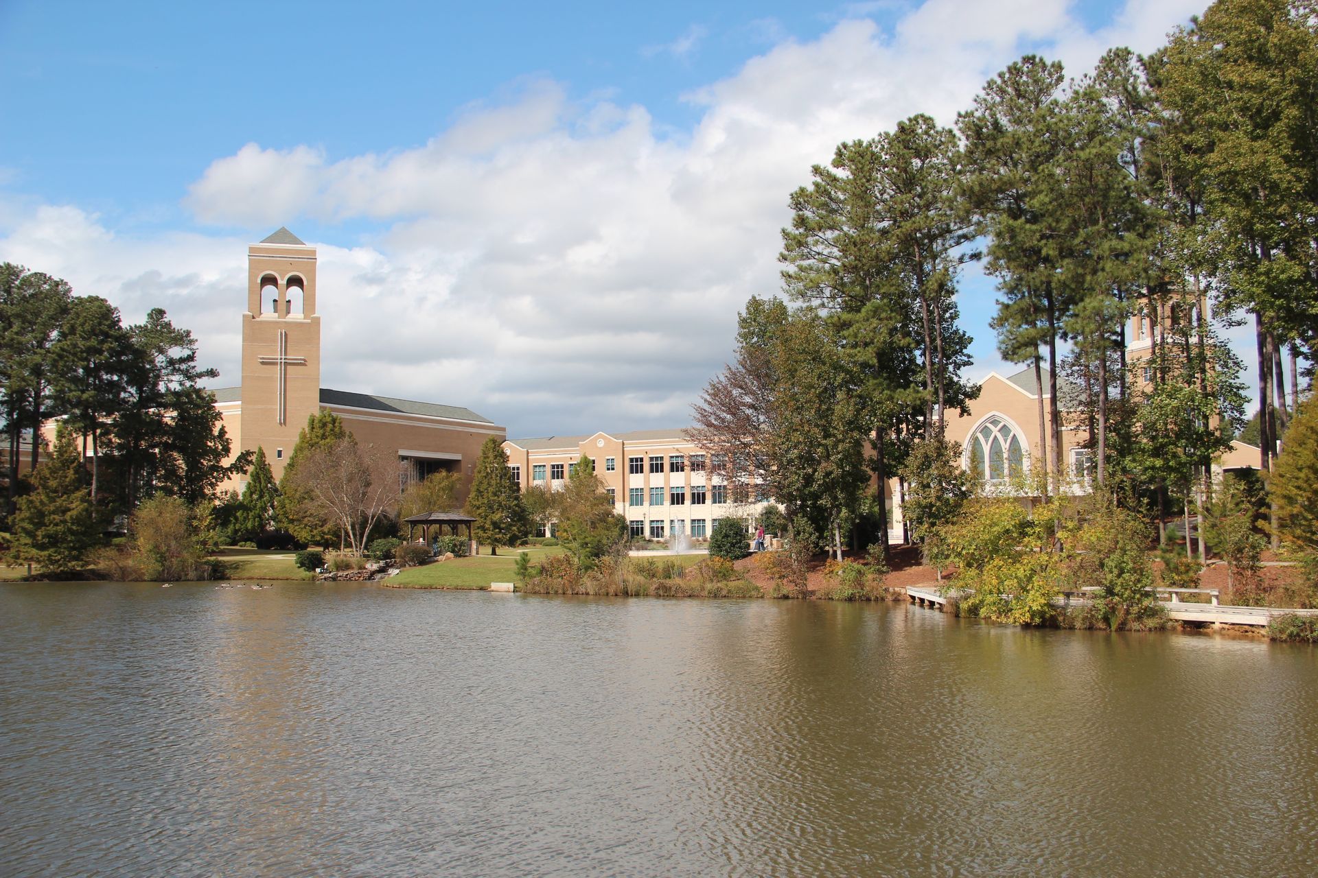 Aerial view of downtown Muncie, Indiana